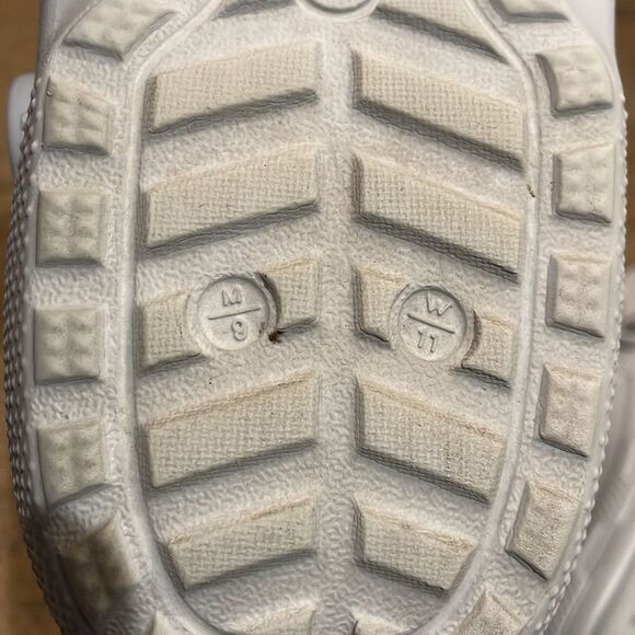 Crocs Blue Classic Lined Clog Shoes Unisex M9 W11 Comfort Faux Fur - Picture 2 of 10